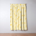 Charming Yellow Ribbon and Stripes  Window Curtain Gallery Image 3
