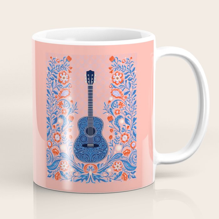 Guitar in Bloom Coffee Mug Gallery Image 1