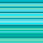 Joseph Stripes - Fine Stripe Pattern in Tropical Ocean Aqua Cyan Blue-Green  Coffee Mug Gallery Image 2
