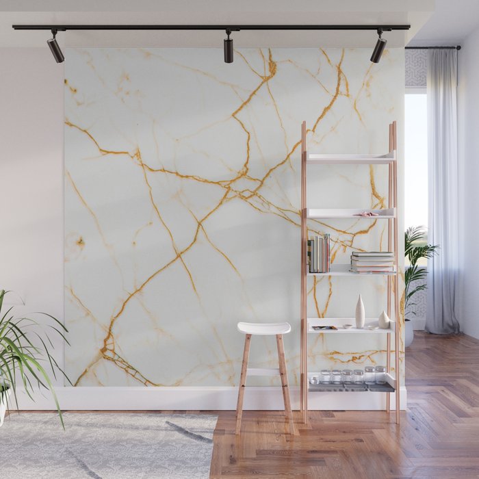 Gold + Marble Wall Mural Gallery Image 1