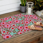Happy flowers II Outdoor Rug Gallery Image 2