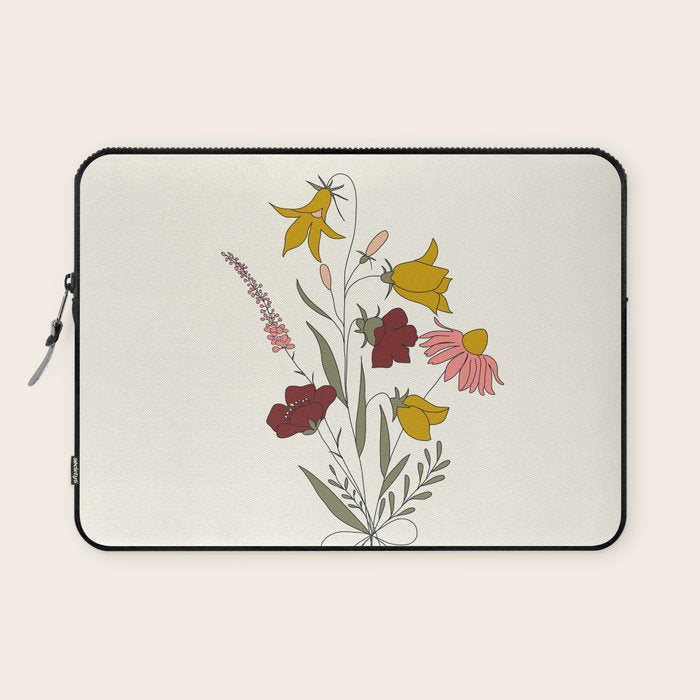 Wildflowers Bouquet Laptop Sleeve Gallery Image 1