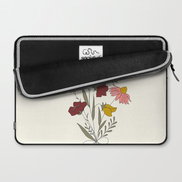 Wildflowers Bouquet Laptop Sleeve Gallery Image 2