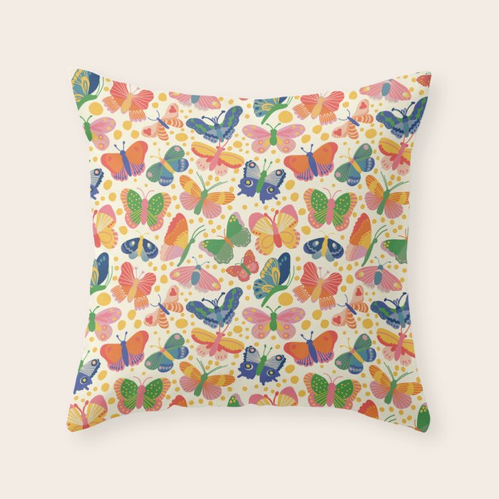 Butterfly world Throw Pillow Gallery Image 6