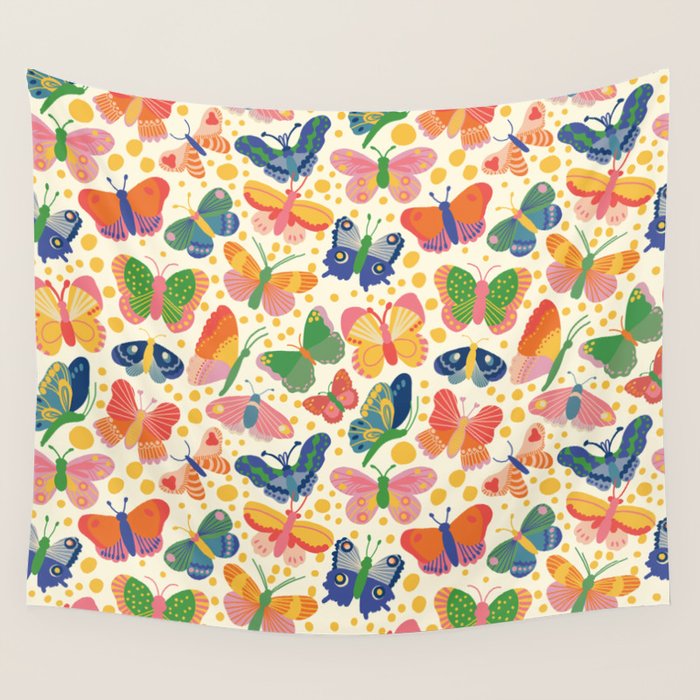 Butterfly world Wall Tapestry Gallery Image 1