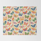Butterfly world Throw Blanket Gallery Image 2