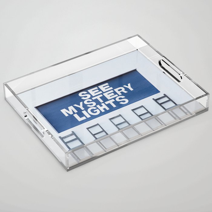 See Mystery Lights II Marfa Texas Photography Acrylic Tray Gallery Image 1