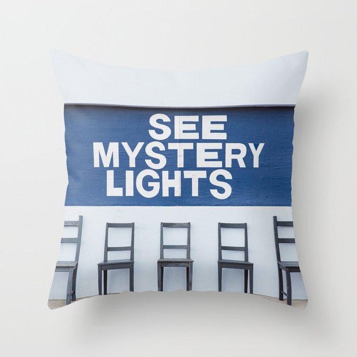 See Mystery Lights II Marfa Texas Photography Throw Pillow Gallery Image 6