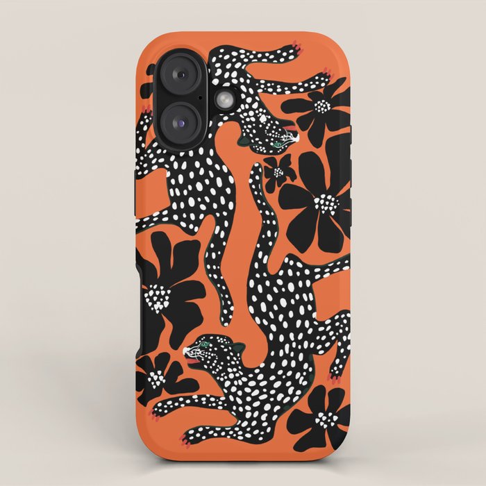 Fashionable black cheetah dance iPhone Case Gallery Image 1