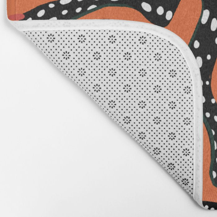 Fashionable black cheetah dance Bath Mat Gallery Image 2