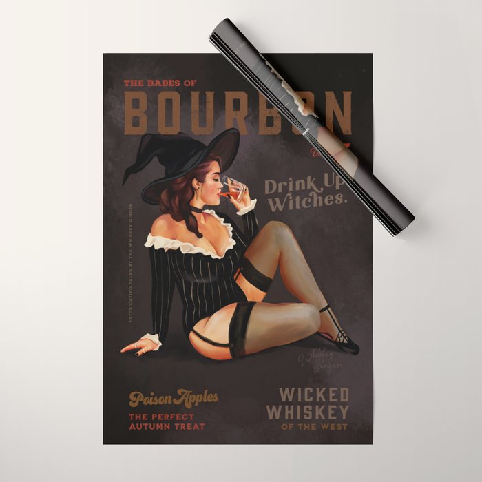 The Babes Of Bourbon Vol. 15: Drink Up Witches Wrapping Paper Gallery Image 1