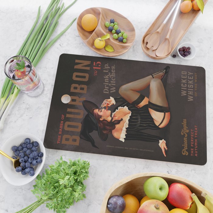 The Babes Of Bourbon Vol. 15: Drink Up Witches Cutting Board Gallery Image 2