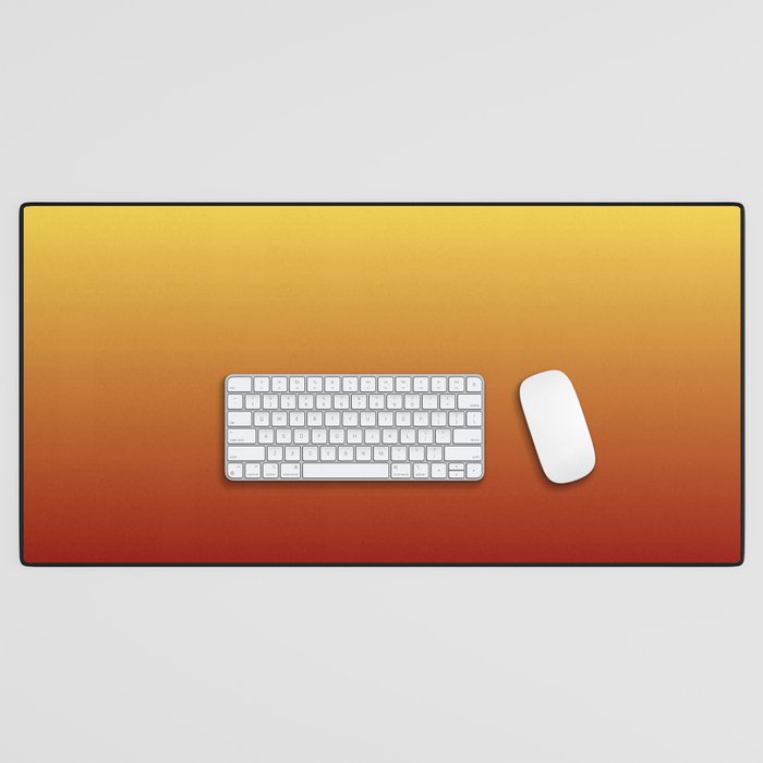 OMBRE RUST YELLOW COLOR Desk Mat Gallery Image 1