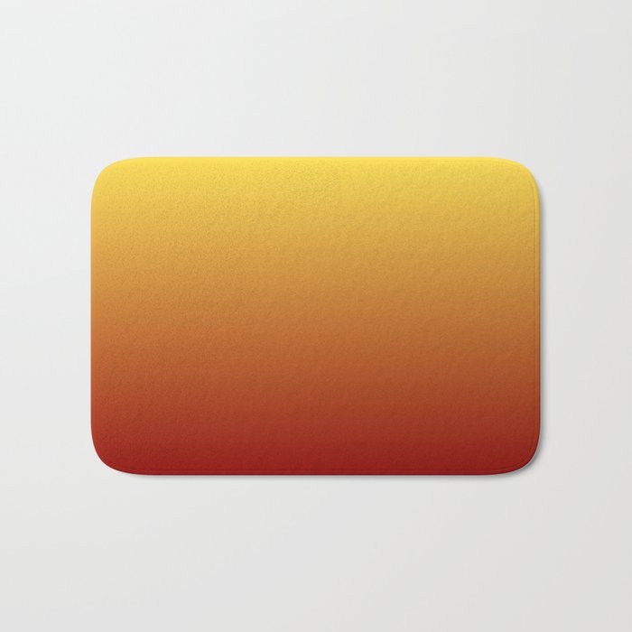 OMBRE RUST YELLOW COLOR Bath Mat Gallery Image 1