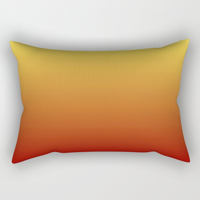 OMBRE RUST YELLOW COLOR Rectangular Pillow Gallery Image 2