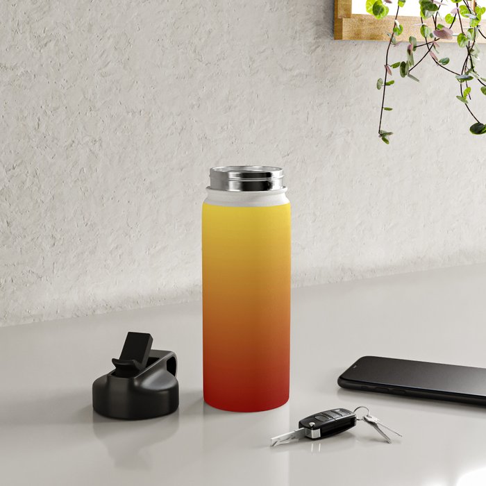 OMBRE RUST YELLOW COLOR Water Bottle Gallery Image 4
