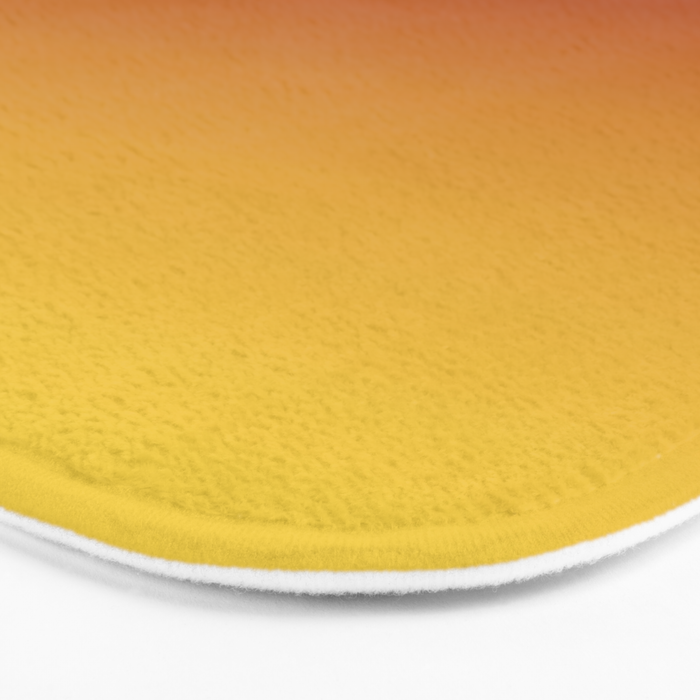 OMBRE RUST YELLOW COLOR Bath Mat Gallery Image 3