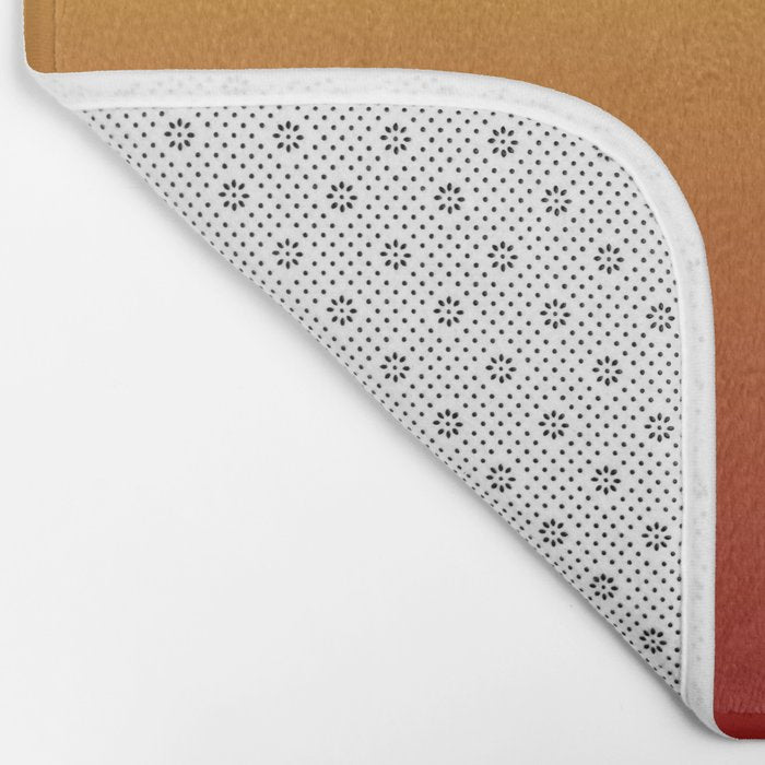 OMBRE RUST YELLOW COLOR Bath Mat Gallery Image 2