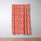 Dopamine Leopard Print In Red And Pink Window Curtain Gallery Image 3