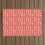 Dopamine Leopard Print In Red And Pink Outdoor Rug Gallery Image 1