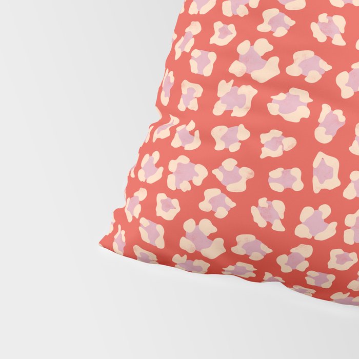 Dopamine Leopard Print In Red And Pink Pillow Sham Gallery Image 4