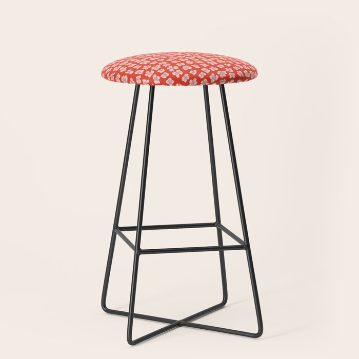 Dopamine Leopard Print In Red And Pink Stool Gallery Image 1