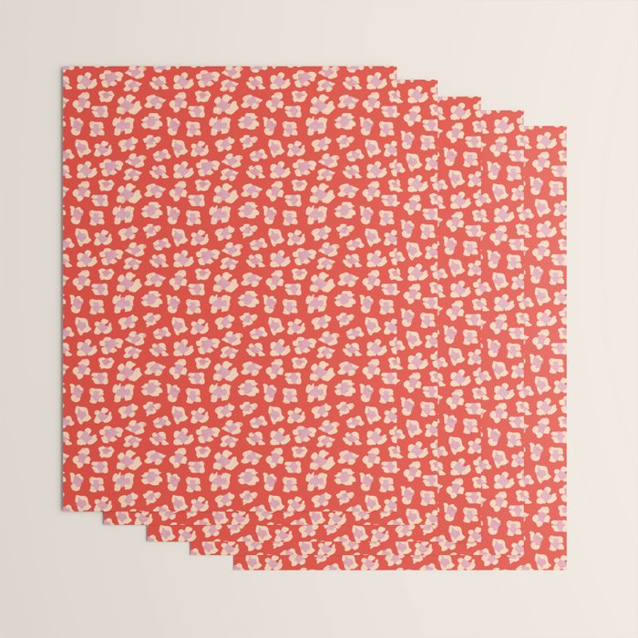 Dopamine Leopard Print In Red And Pink Wrapping Paper Gallery Image 3