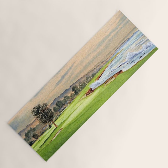 Pebble Beach Golf Course 18th Hole Yoga Mat Gallery Image 1