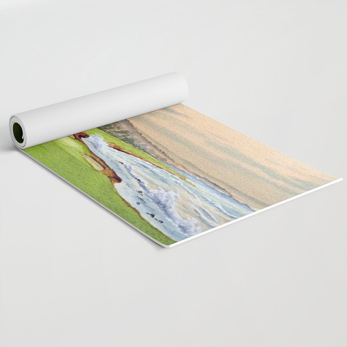 Pebble Beach Golf Course 18th Hole Yoga Mat Gallery Image 2