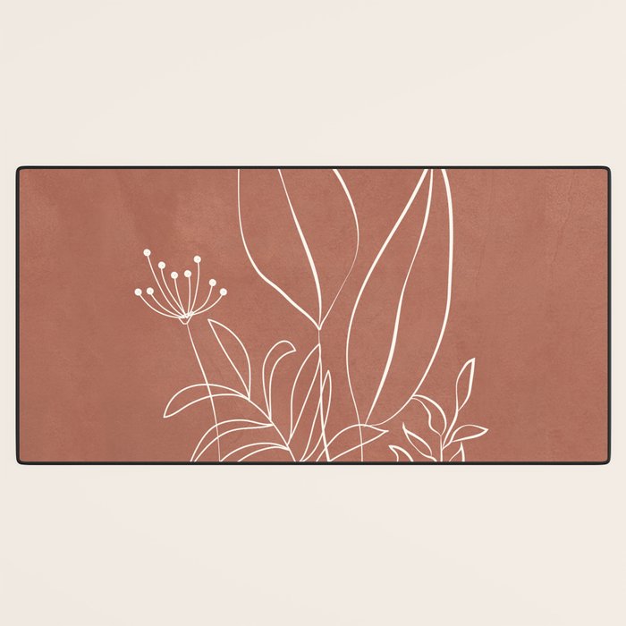 Tropical Outline 11 Desk Mat Gallery Image 3