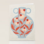 Blue Vase of Daisies Stationery Card Gallery Image 2