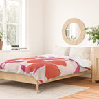Red and Pink Floral Pattern Duvet Cover Gallery Image 2