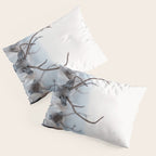 Reindeer in the Snow - Nordic Wildlife Photography Print Pillow Sham Gallery Image 3