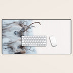 Reindeer in the Snow - Nordic Wildlife Photography Print Desk Mat Gallery Image 1