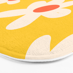 Happy Golden Daisies | Yellow Daisies | Summer Flowers Bath Mat Gallery Image 3
