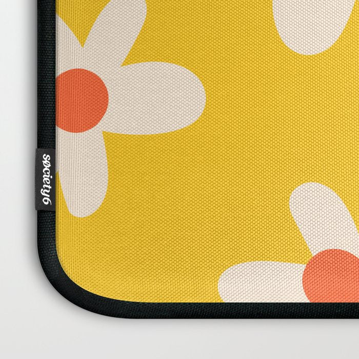 Happy Golden Daisies | Yellow Daisies | Summer Flowers Laptop Sleeve Gallery Image 3