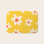 Happy Golden Daisies | Yellow Daisies | Summer Flowers Bath Mat Gallery Image 1