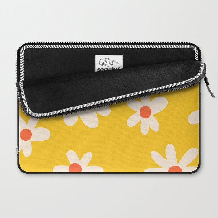 Happy Golden Daisies | Yellow Daisies | Summer Flowers Laptop Sleeve Gallery Image 2
