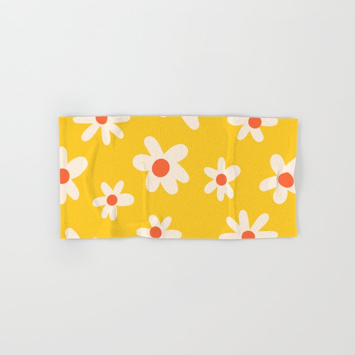 Happy Golden Daisies | Yellow Daisies | Summer Flowers Bath Towel Gallery Image 1