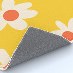 Happy Golden Daisies | Yellow Daisies | Summer Flowers Rug Gallery Image 4