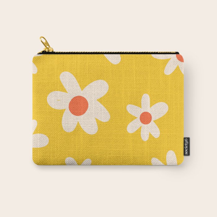 Happy Golden Daisies | Yellow Daisies | Summer Flowers Carry All Pouch Gallery Image 1