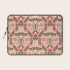 Folk Butterfly Pattern - Peach Laptop Sleeve Gallery Image 1