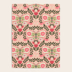 Folk Butterfly Pattern - Peach Poster Gallery Image 4