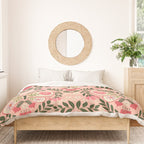 Folk Butterfly Pattern - Peach Duvet Cover Gallery Image 3