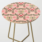 Folk Butterfly Pattern - Peach Side Table Gallery Image 2