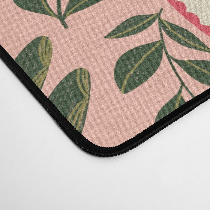 Folk Butterfly Pattern - Peach Desk Mat Gallery Image 4