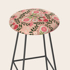 Folk Butterfly Pattern - Peach Stool Gallery Image 2