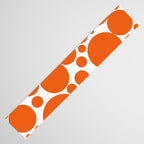 Bubbly Mod Dots Pattern in Burnt Orange and White Table Runner Gallery Image 3