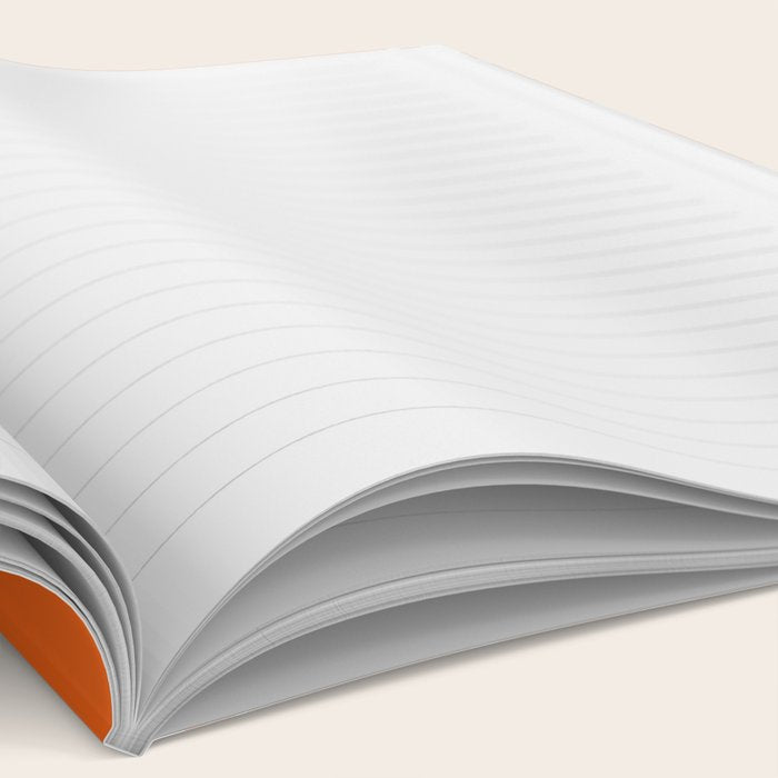 Bubbly Mod Dots Pattern in Burnt Orange and White Notebook Gallery Image 2