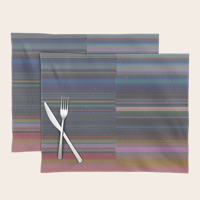 scanner stripes Placemat Gallery Image 1
